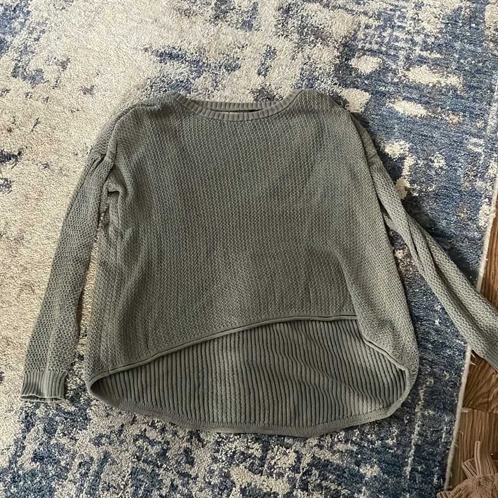 green Sweater with open back